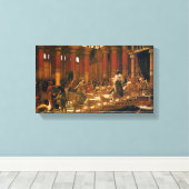 シェバの女王がソロモン王を訪問すること キャンバスプリント (インサイチュ (ウッドフロア))