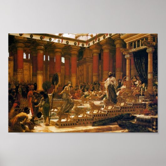 シェバの女王がソロモン王を訪問すること ポスター (正面)