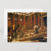 シェバの女王がソロモン王を訪問すること ポストカード (正面/裏面)