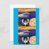 シェバの悲鳴、パロディ・アートカード サンキューカード (正面/裏面)