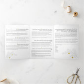 シェバブレスホス～7ユダヤ人の結婚祝福 三つ折り案内状 (内部)