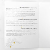 シェバブレスホス～7ユダヤ人の結婚祝福 三つ折り案内状 (内部最初)