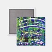 シェバ日本のの橋、猫、アートパロディ、磁石 マグネット (正面/裏面)