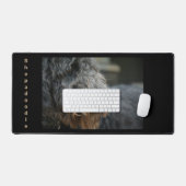 シェパドドルドッグフォトポートレート デスクマット (キーボード&マウス)