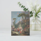 シェパードのイジル – フランソワ・ブーシェ ポストカード (スタンド正面)