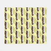 シェパードのコテージミートパイ英語イギリス料理 フリースブランケット (正面(横))