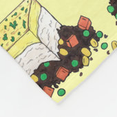 シェパードのコテージミートパイ英語イギリス料理 フリースブランケット (角)