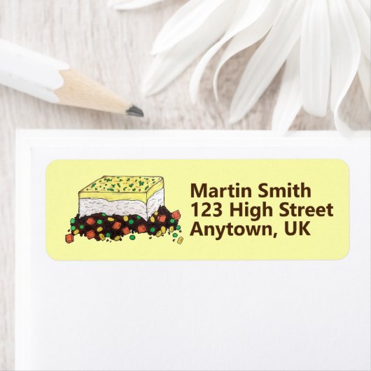 シェパードのコテージミートパイ英語イギリス料理 ラベル (インサイチュ)