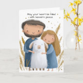 シェパードの愛クリスマスカード カード (黄色い花)