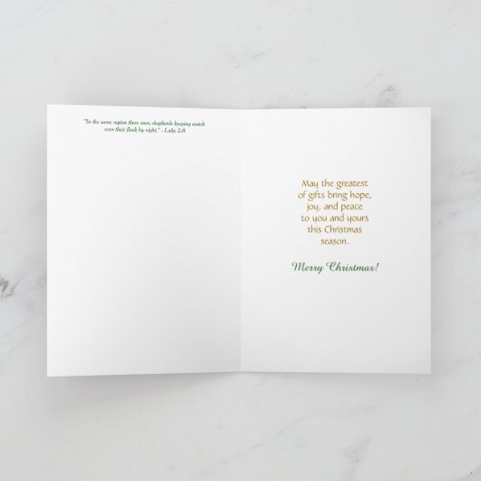 シェパードの時計クリスマスカード シーズンカード (内部)