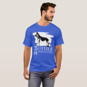 シェパードの母犬のオーナーギフトファミリー Tシャツ (正面フル)
