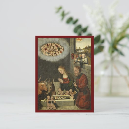 シェパードアターリングベビーイエズスバイクラナック ポストカード (スタンド正面)