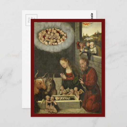 シェパードアターリングベビーイエズスバイクラナック ポストカード (正面/裏面)