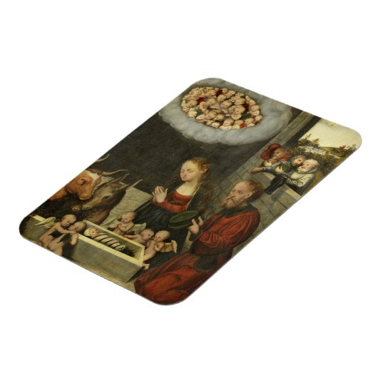 シェパードアターリングベビーイエズスバイクラナック マグネット (左側)