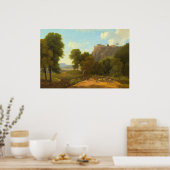 シェパードウィズフロック – Jean-Victor Bertinファインアート ポスター (キッチン)