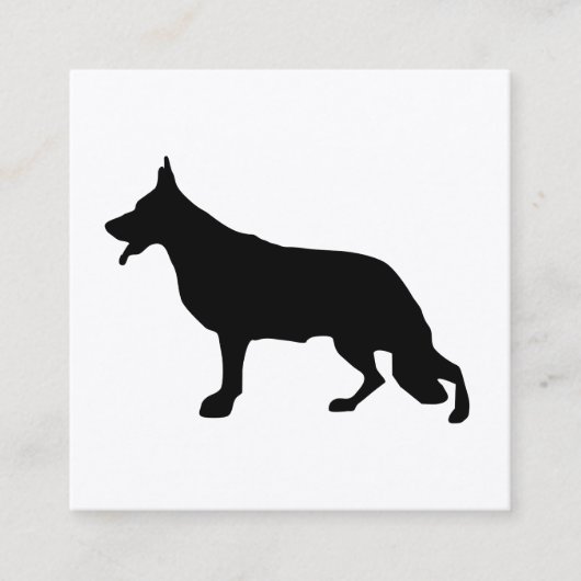 シェパードクールドッグ スクエア名刺 (正面)