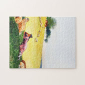 シェパードデスオブホークトンファームバイウィンスローホーマー ジグソーパズル (横)