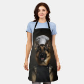 シェパードドッグシェフ エプロン (着用した状態)
