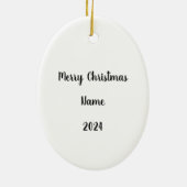 シェパードボーイラム&スターウォーターカラーアート セラミックオーナメント (裏面)