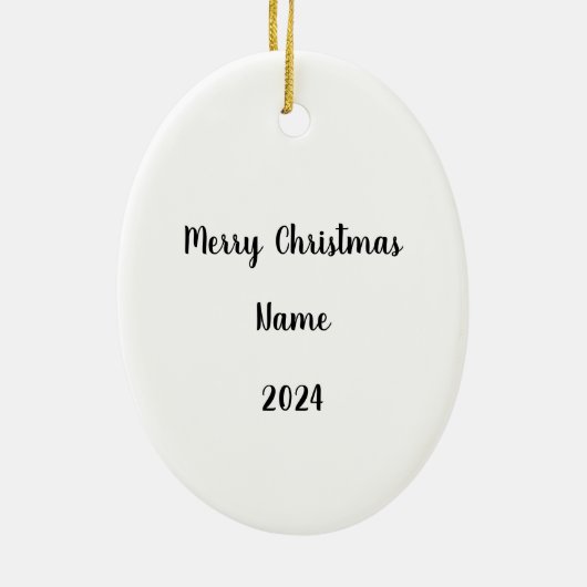 シェパードボーイラム&スターウォーターカラーアート セラミックオーナメント (裏面)