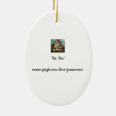 シェパードボーイラム&スターウォーターカラーアート セラミックオーナメント (裏面)