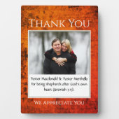 シェパード感謝PASTOR写真プラーク フォトプラーク (正面)