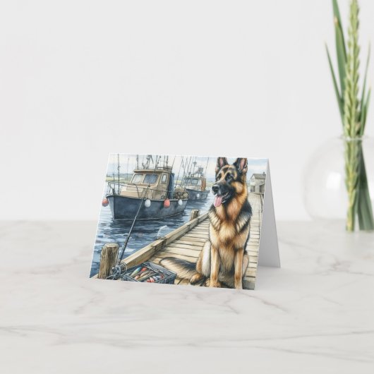 シェパード犬 追悼カード カード (正面)