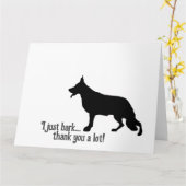 シェパード・ドッグ カード (黄色い花)