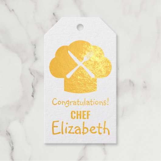 シェフおめでとう ギフトタグ (正面)