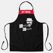 シェフおもしろいの調理師をパーソナライズする態度グリル エプロン (正面)