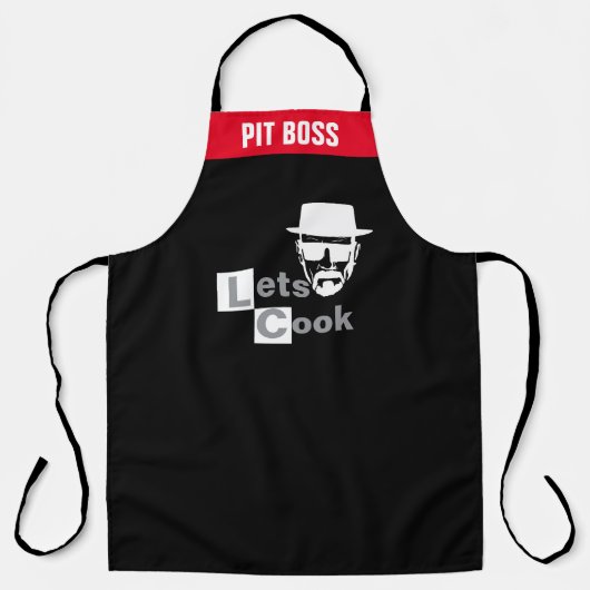 シェフおもしろいの調理師をパーソナライズする態度グリル エプロン (正面)