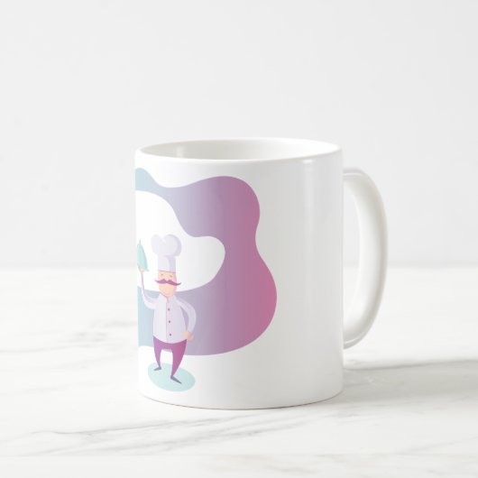 シェフおもしろいイタリアンコーヒーマグ コーヒーマグカップ (正面右)