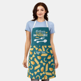 シェフおもしろいイタリアンフードプリン料理パスタパターン エプロン