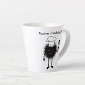 シェフおもしろいキャラクター料理 カフェラテマグ (右アングル)