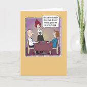 シェフおもしろいサプライズ誕生日 カード (正面)