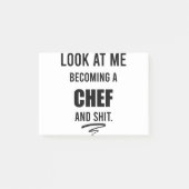 シェフおもしろいシャツ用の料理ギフおもしろいト ポストイット (正面)