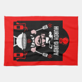 シェフおもしろいハーディグルディ キッチンタオル (横)