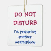 シェフおもしろいパーソナライズされたの邪魔をしない セラミックオーナメント (左)