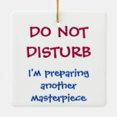 シェフおもしろいパーソナライズされたの邪魔をしない セラミックオーナメント (裏面)