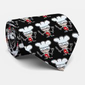 シェフおもしろい向けの漫画調理師模様ネックタイギフト ネクタイ (ロール)