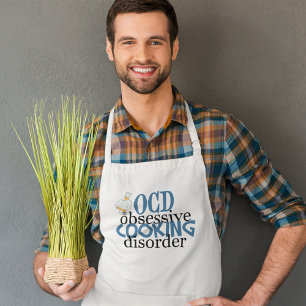 シェフおもしろい強迫神経障害料理 スタンダードエプロン