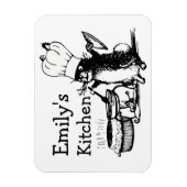 シェフかわいいバニー マグネット (縦)