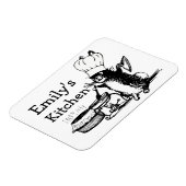 シェフかわいいバニー マグネット (左側)