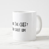 シェフか？黙れ！ ジャンボコーヒーマグカップ (正面右)