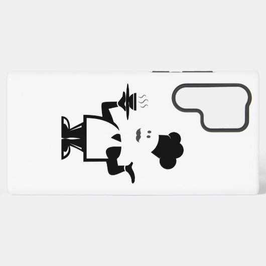 シェフがボウルに入れたスープ銀河系S22 Ultra Samsung Galaxyケース (裏面横)