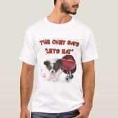 シェフが言うには食べ Tシャツ (正面)