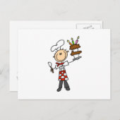 シェフとお誕生日ケーキ ポストカード (正面/裏面)