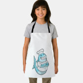 シェフとしてのシャークと料理エプロン エプロン (インサイチュ)