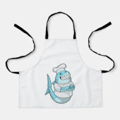 シェフとしてのシャークと料理エプロン エプロン (正面)