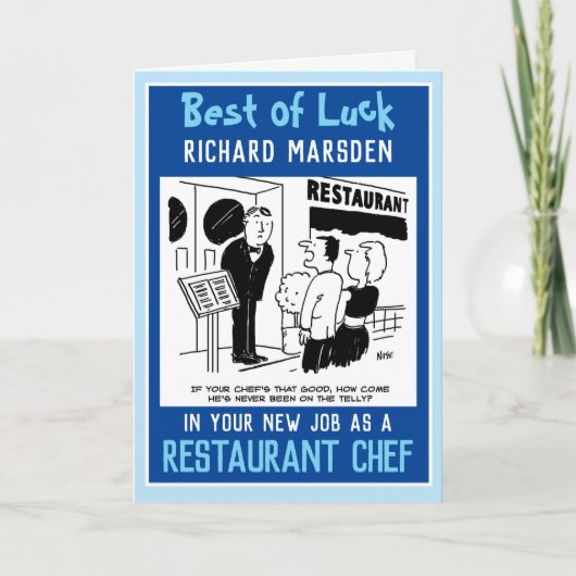 シェフとしての新しい仕事 カード (正面)